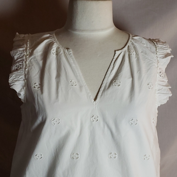 NEW MADEWELL Eyelet Garden Shift Dress - Picture 2 of 13